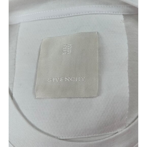 Givenchy Mens White Cotton Short Sleeve T-Shirt Mesh Underarm Detail Size Large - Picture 9 of 16